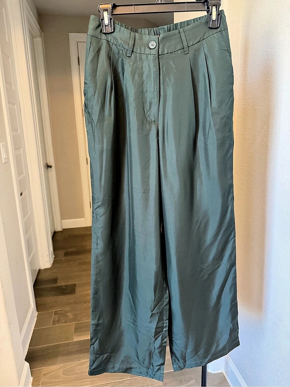 Quince Silk Twill Trouser Pants Forest Green S